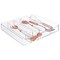mDesign Expandable Plastic Kitchen Drawer Storage Cutlery Tray - Clear